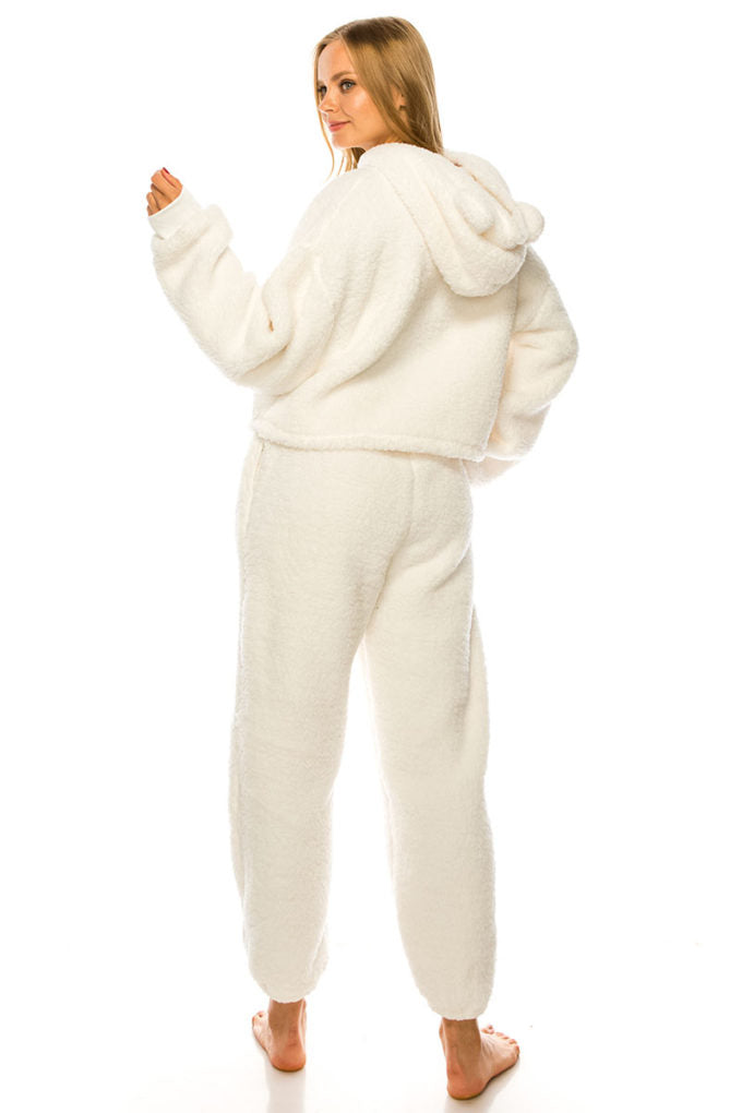 2 Piece Pajama Set – Cream Loungewear for Women