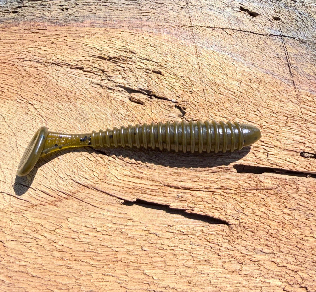Minutemen Soft Plastic Swimbait – 3.5" Ribbed Fishing Lure