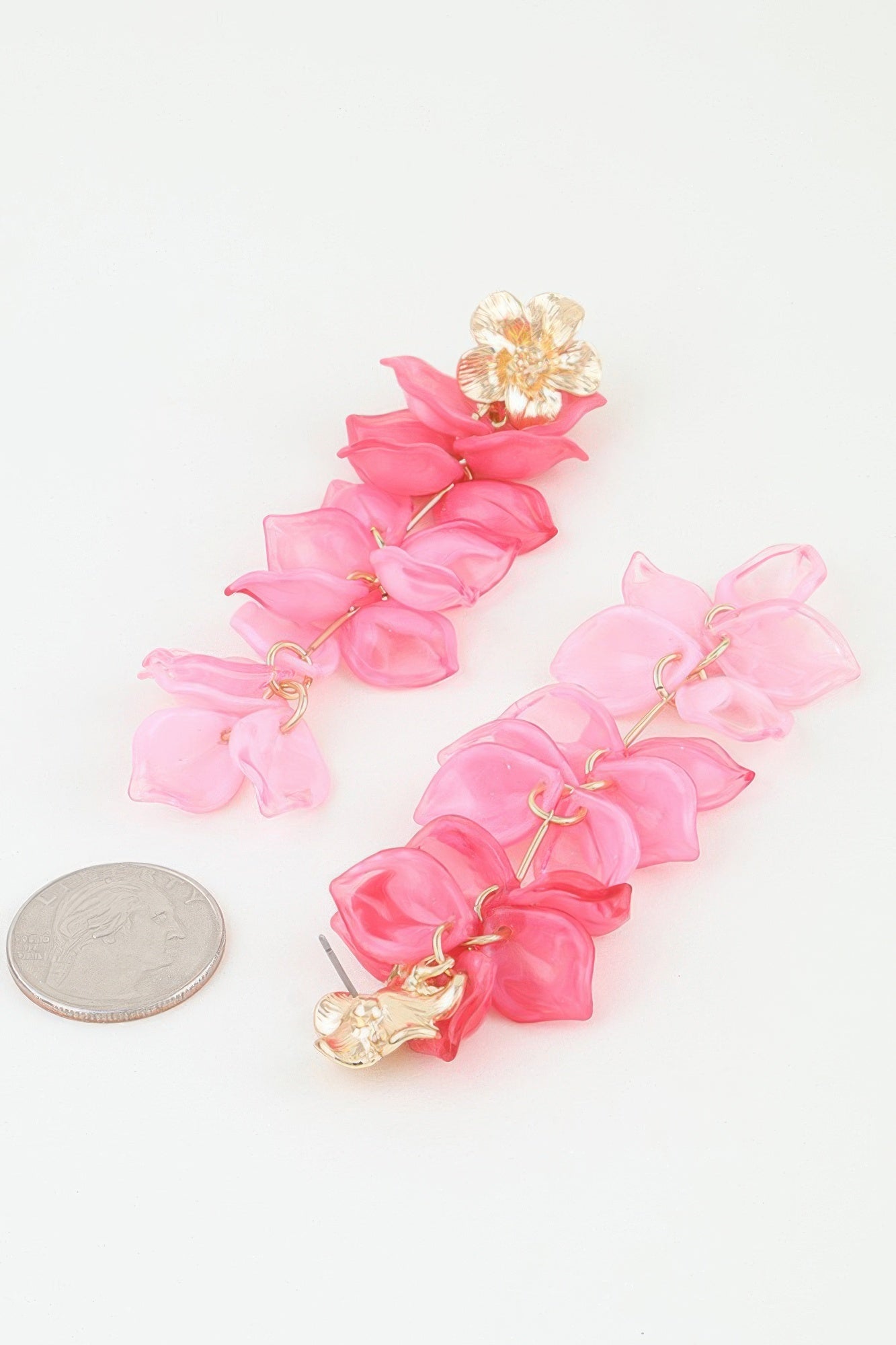 Multi Flower Blossom Drop Earrings