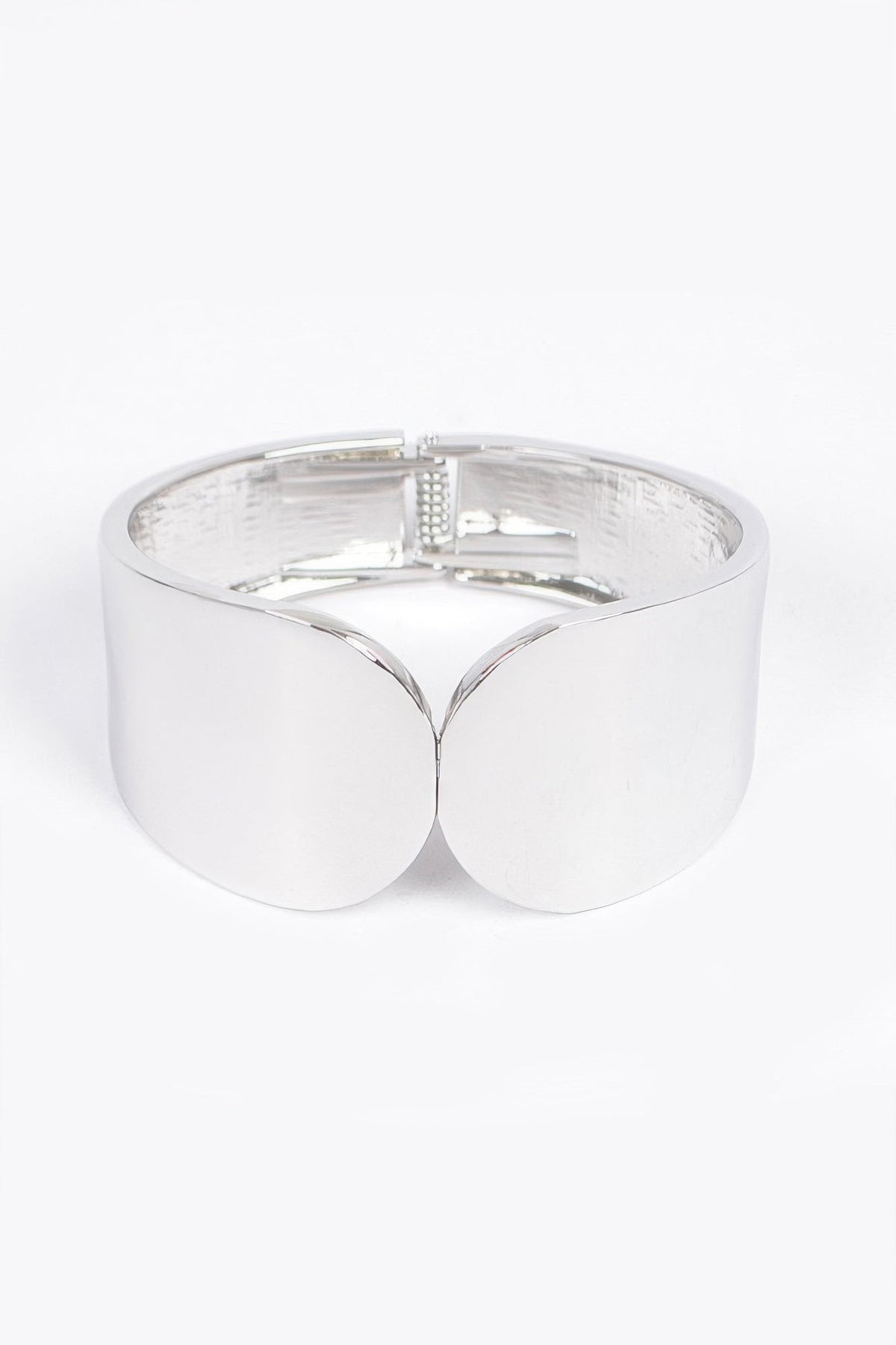 Metal Spring Hinge Cuff Bracelet