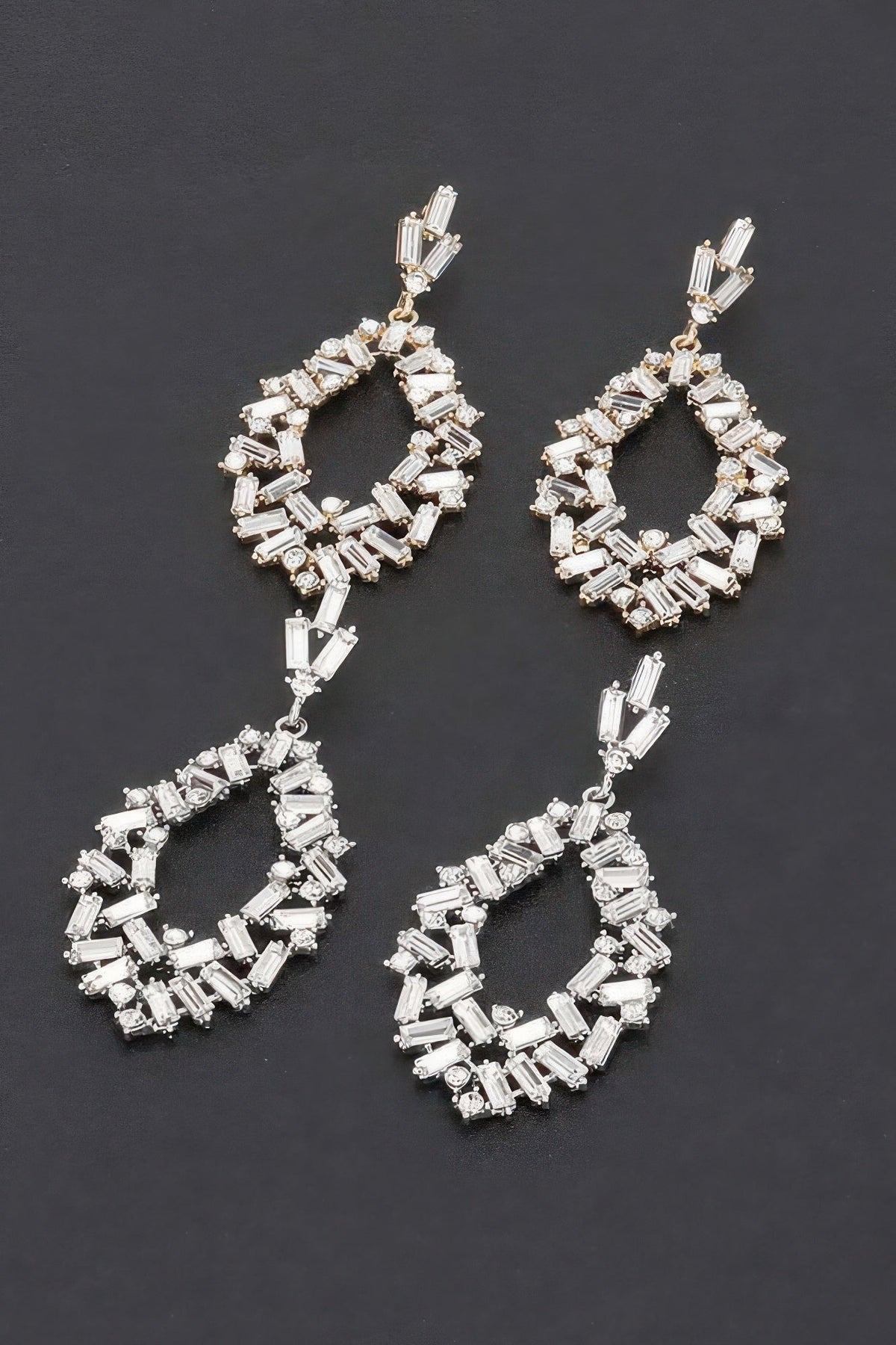Rhinestone Drop Earrings