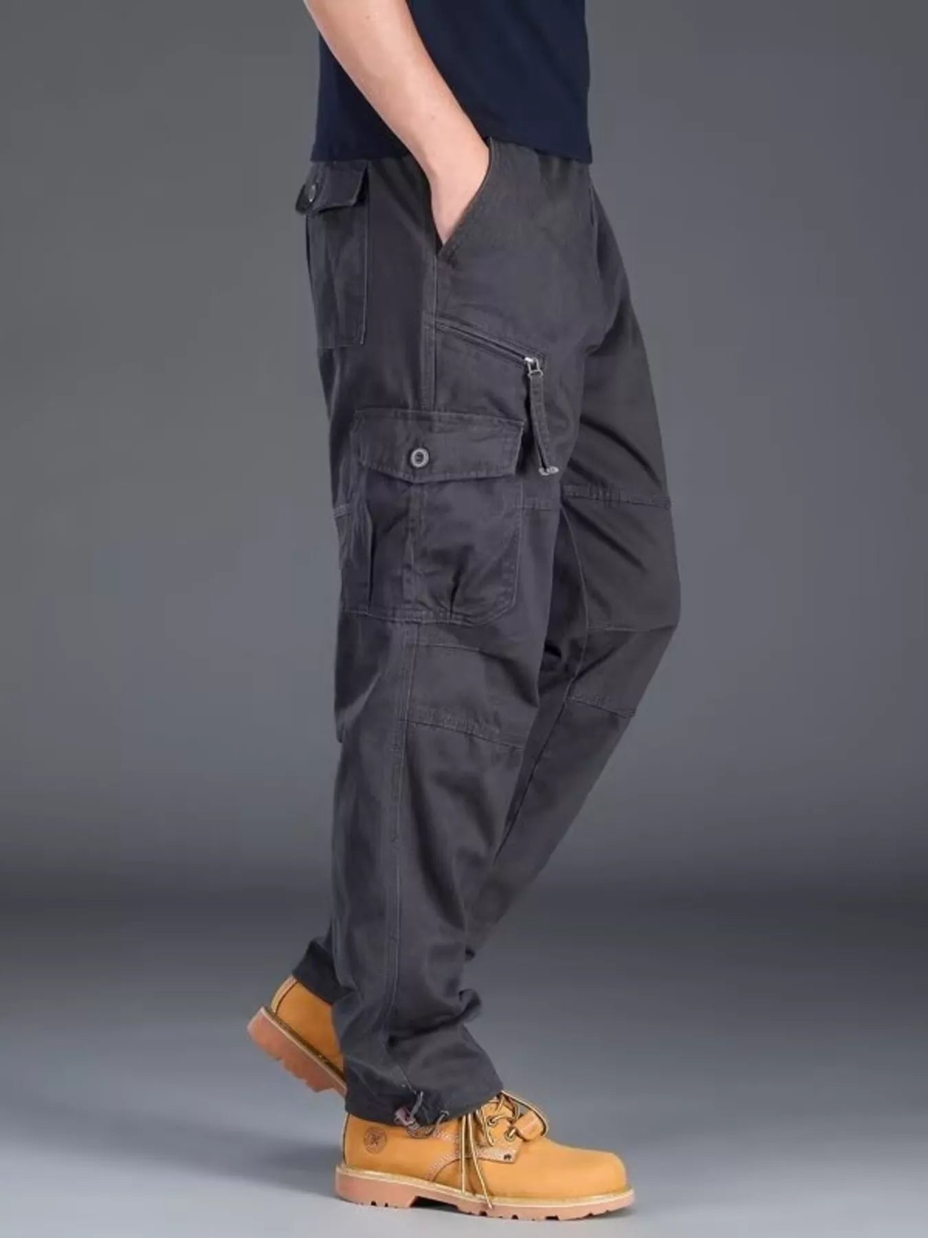 Men's Plus Size Casual Cargo Pants