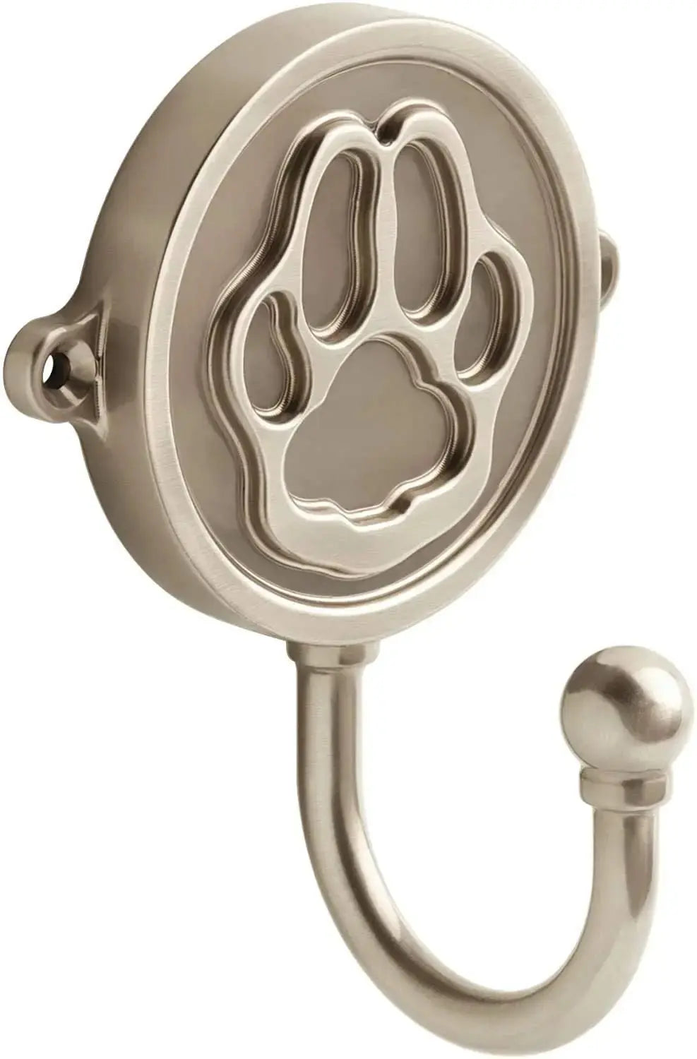 Dog Leash Hook – Decorative Paw Print Wall Mount