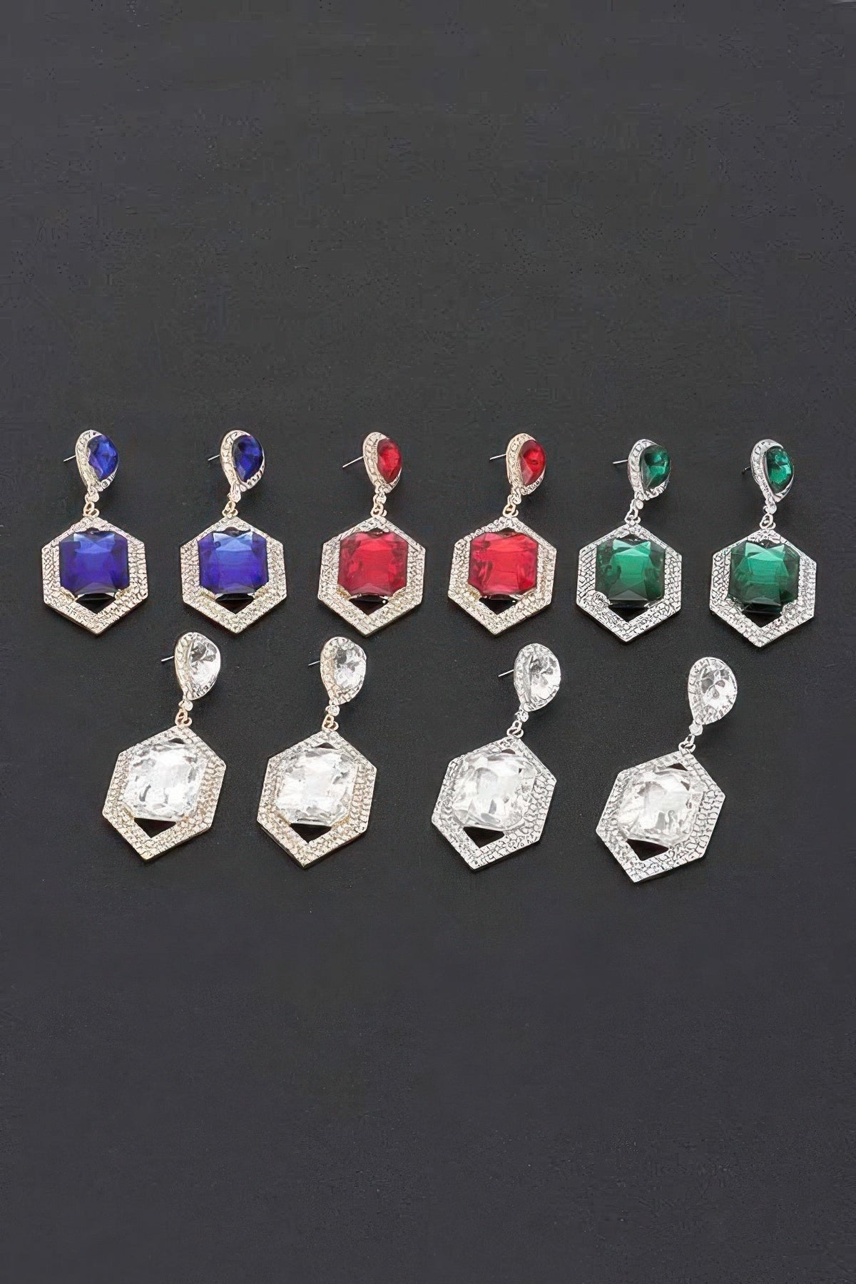 Diamond Crystal Rhinestone Drop Earrings
