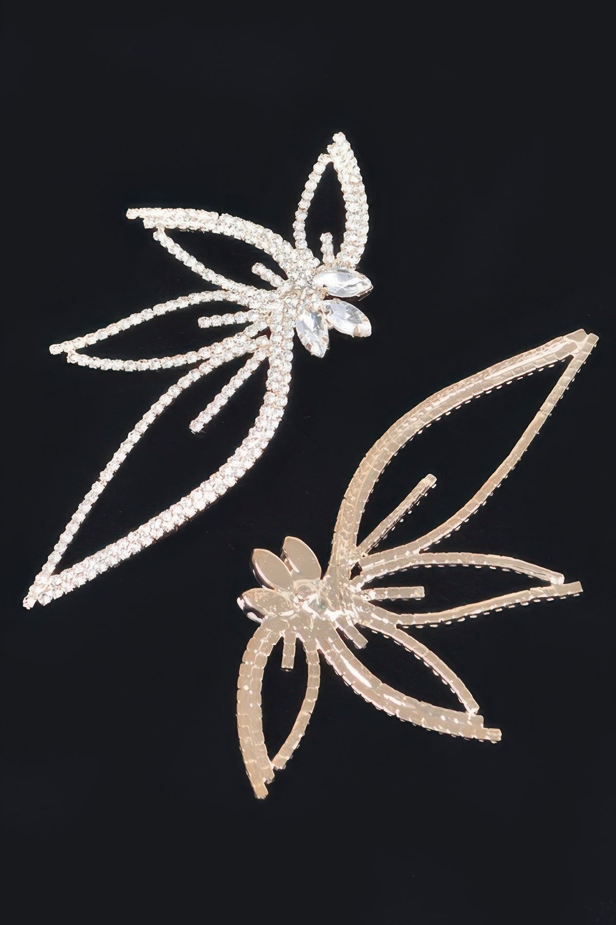 Rhinestone Flower Earring