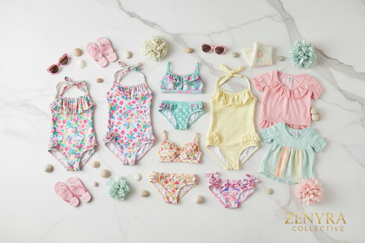 Little Girls' Swimwear Banner