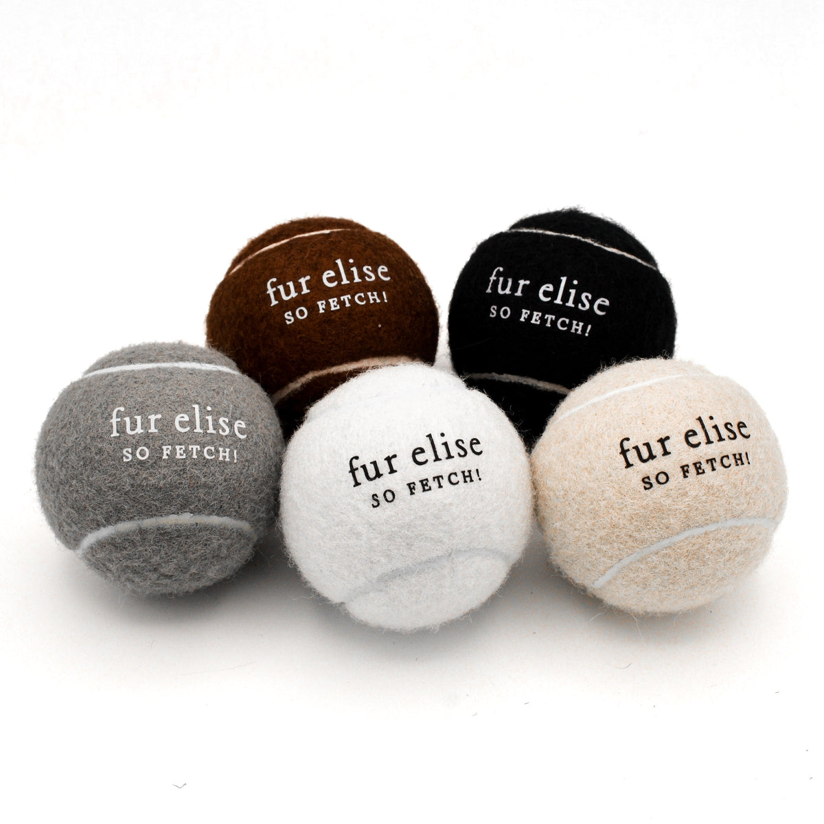 Fur Elise So Fetch! Tennis Ball - Ivory