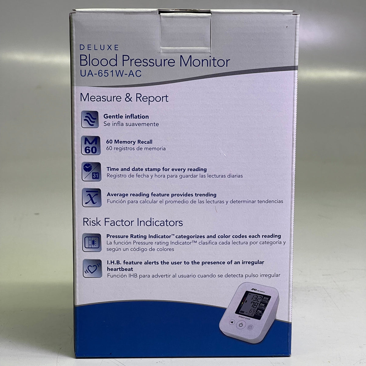 A&D Medical UA-651-AC Blood Pressure Monitor with Wide Cuff