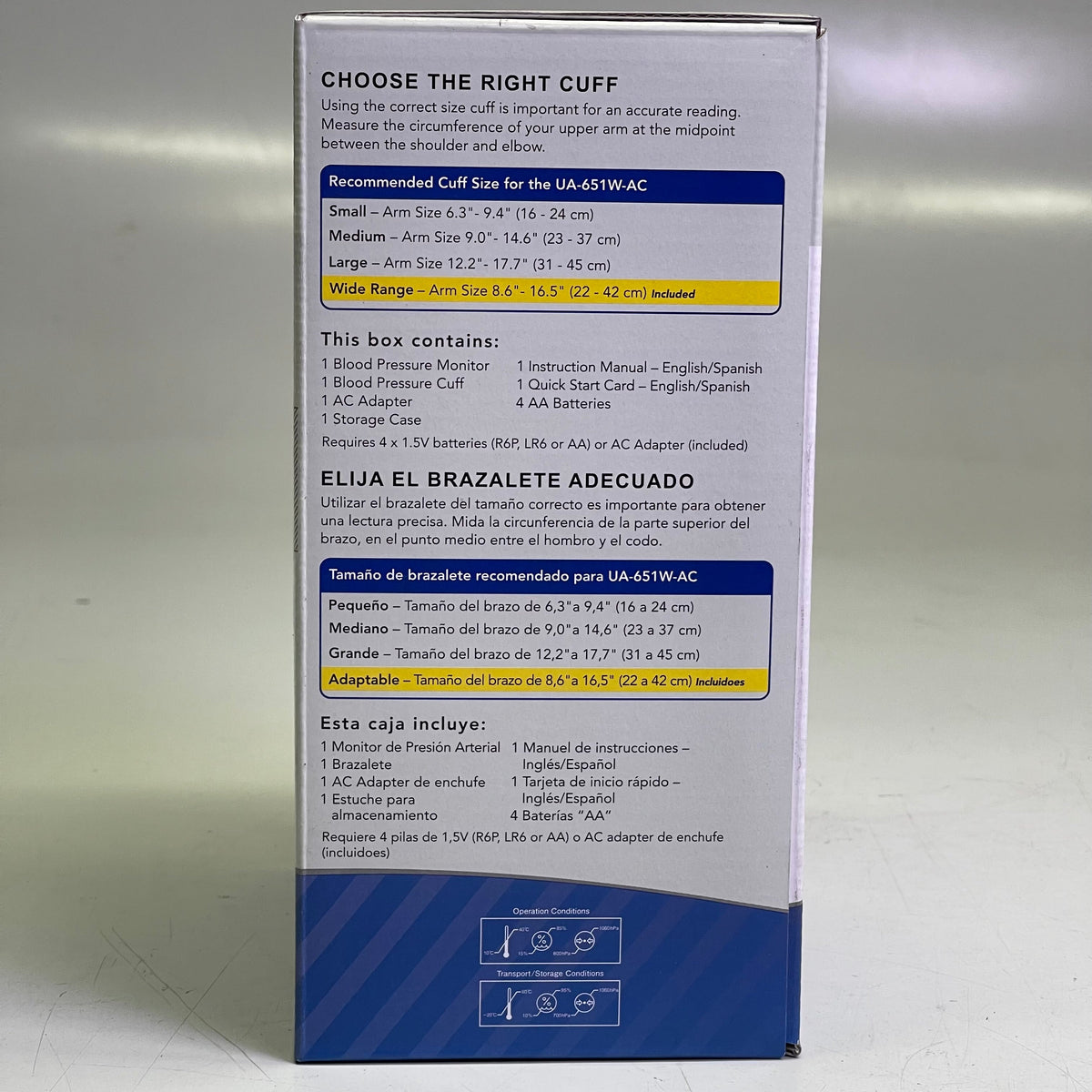 A&D Medical UA-651-AC Blood Pressure Monitor with Wide Cuff