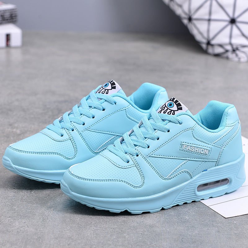 Women's Air Cushion Platform Sneakers – Breathable Mesh Athletic Shoes