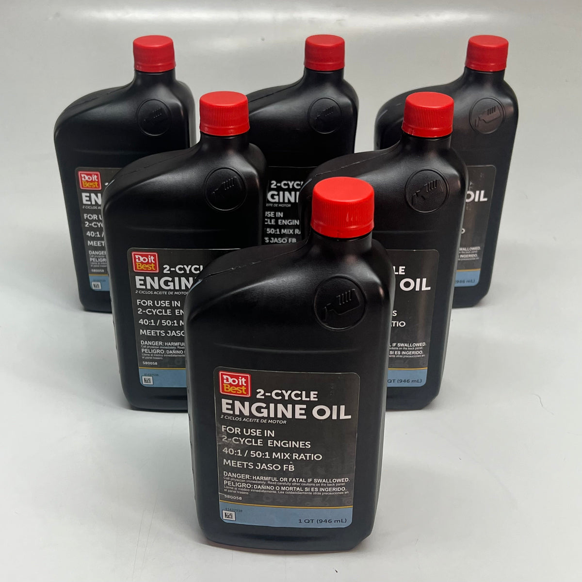DO IT BEST (6 PACK) 2-Cycle Engine Oil 40:1 / 50:1 Mix Ratio 1 Quart 41437038