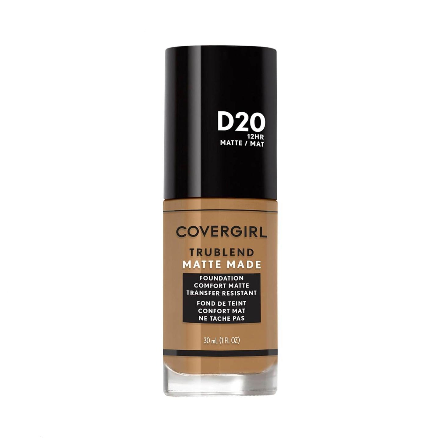 COVERGIRL TruBlend Matte Made Liquid Foundation, True Caramel D20