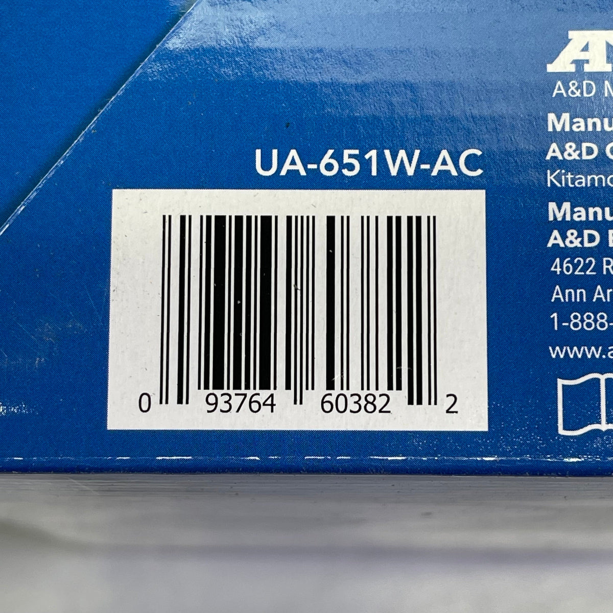 A&D Medical UA-651-AC Blood Pressure Monitor with Wide Cuff