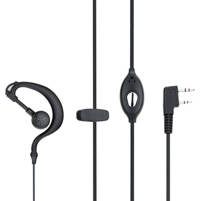 Ruyage Walkie Talkie Earpiece with PTT Mic – 1 Pack