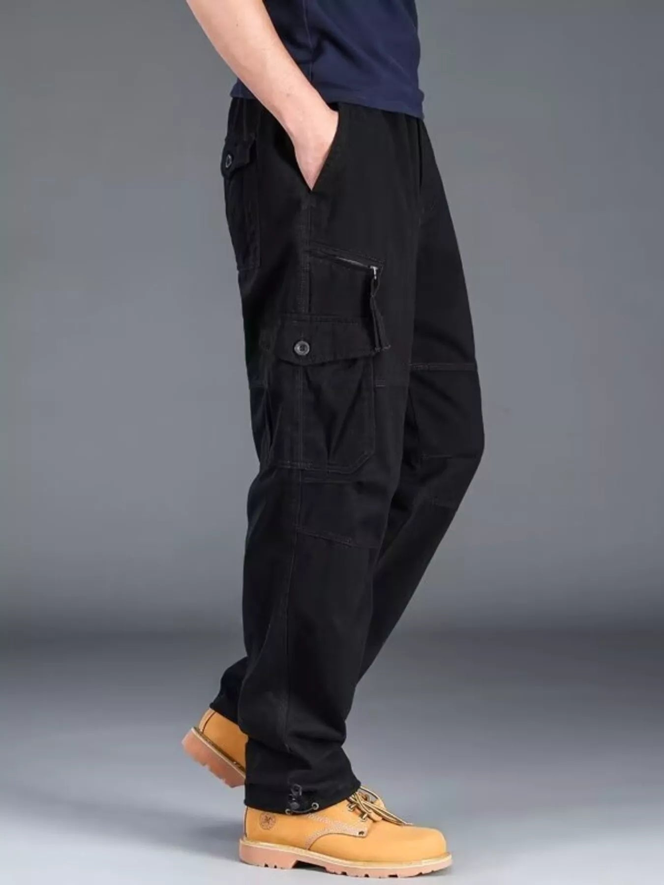 Men's Plus Size Casual Cargo Pants