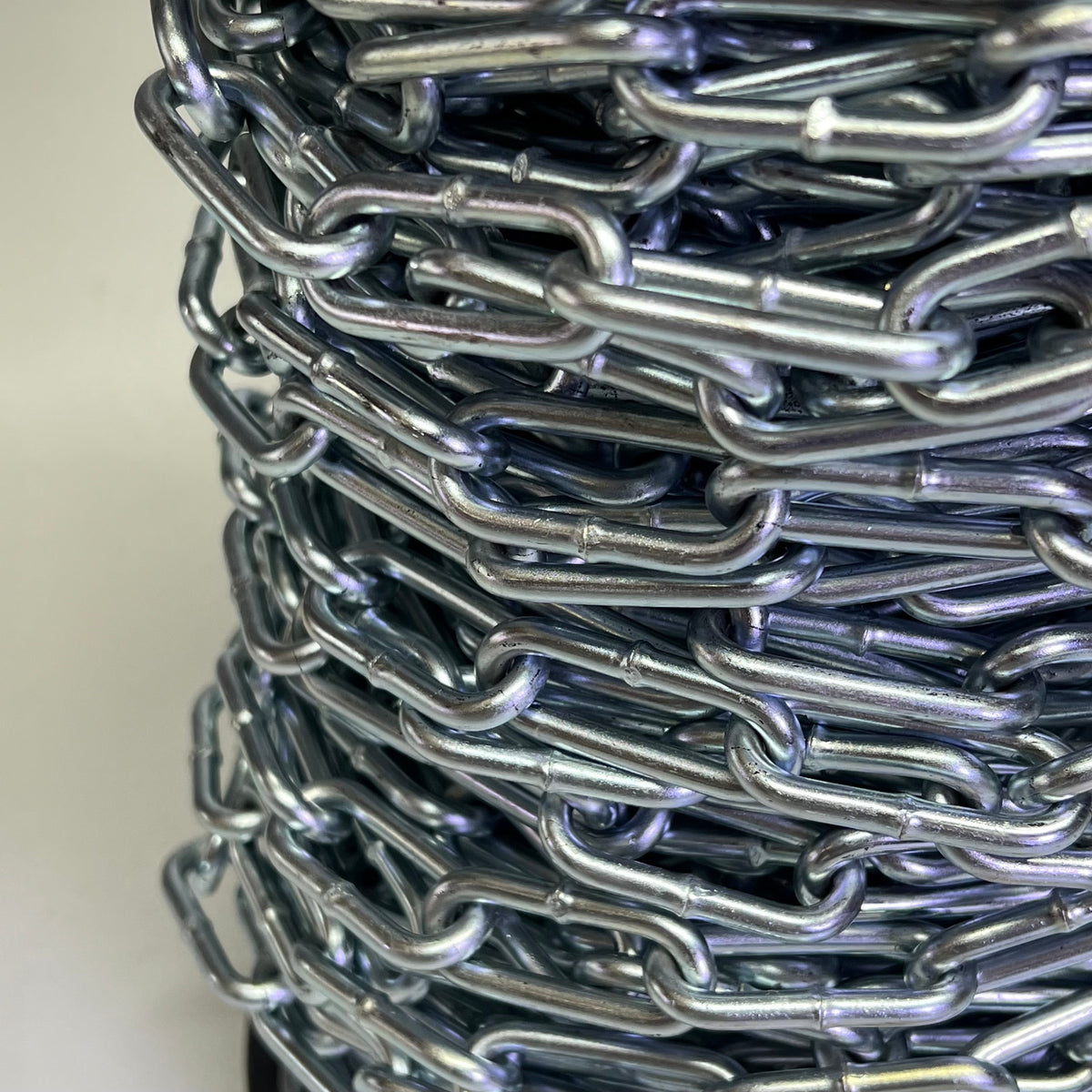 Campbell Zinc Plated Straight Link Coil Chain – 125 ft. – Made in USA