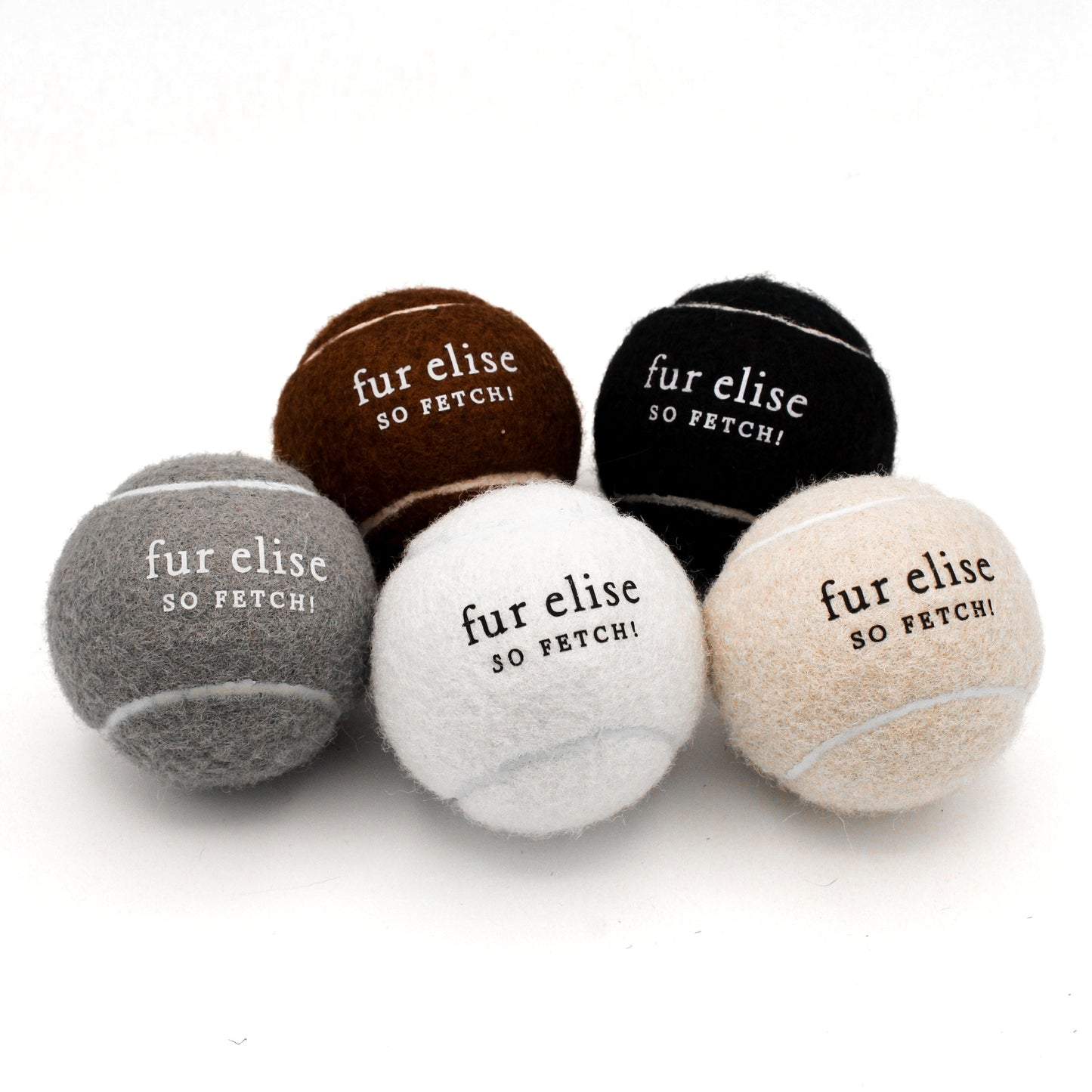 Fur Elise So Fetch! Tennis Ball - Latte