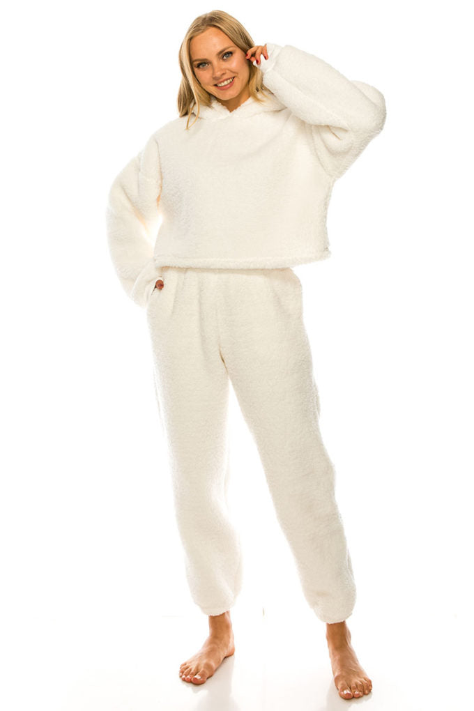 2 Piece Pajama Set – Cream Loungewear for Women