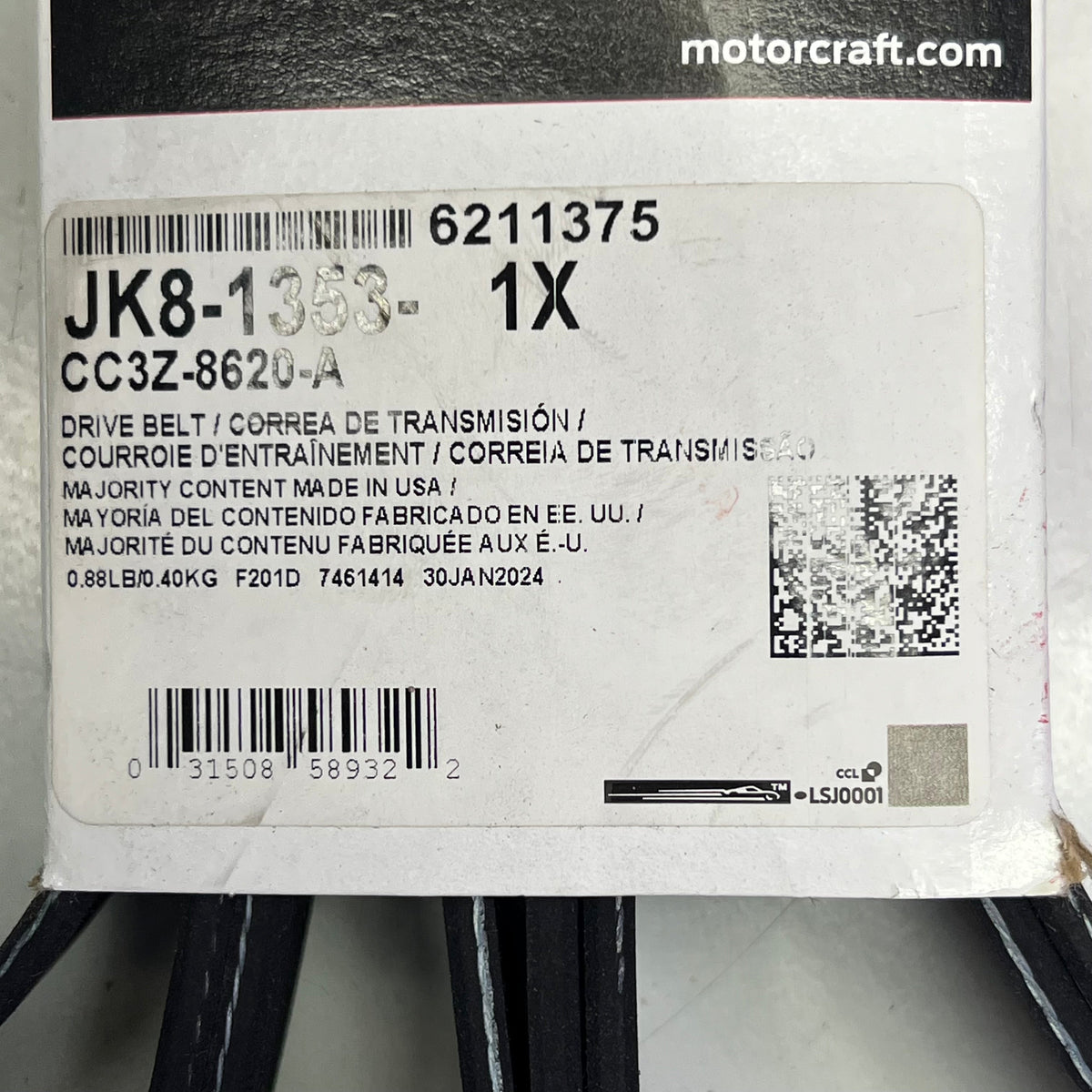 Ford Motorcraft Extra Heavy Duty Serpentine Belt 6.7L – OEM JK81353
