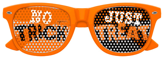 NO TRICK JUST TREAT Halloween Party Sunglasses | Zenvyra Collective