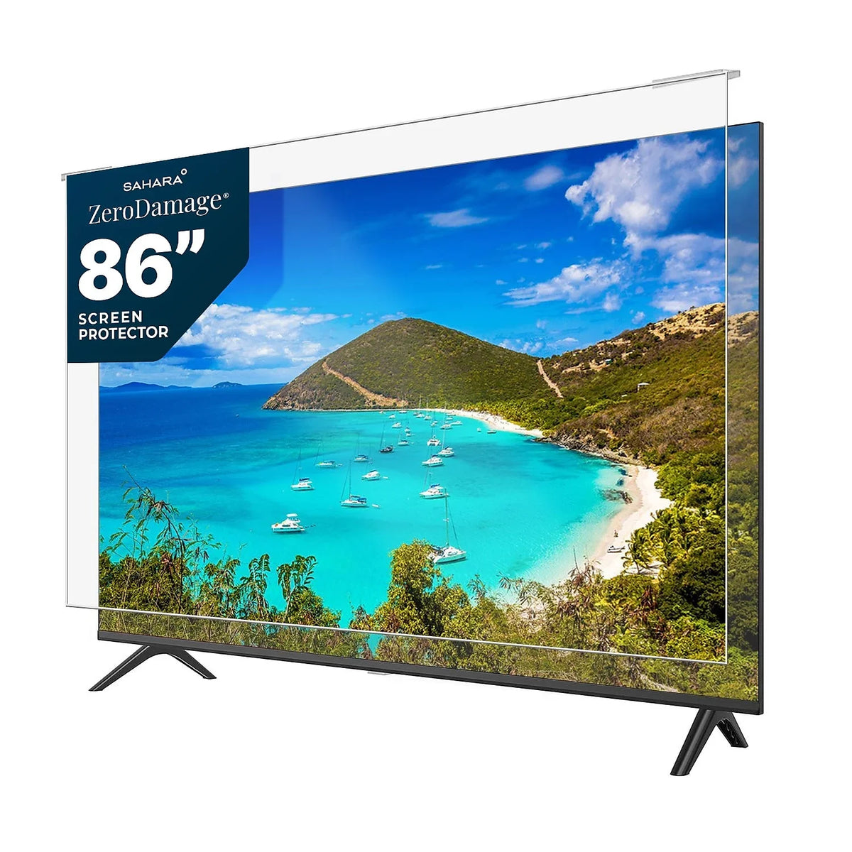 ZERODAMAGE Clear Anti-Blue Light TV Screen Protector – Fits 86" TVs