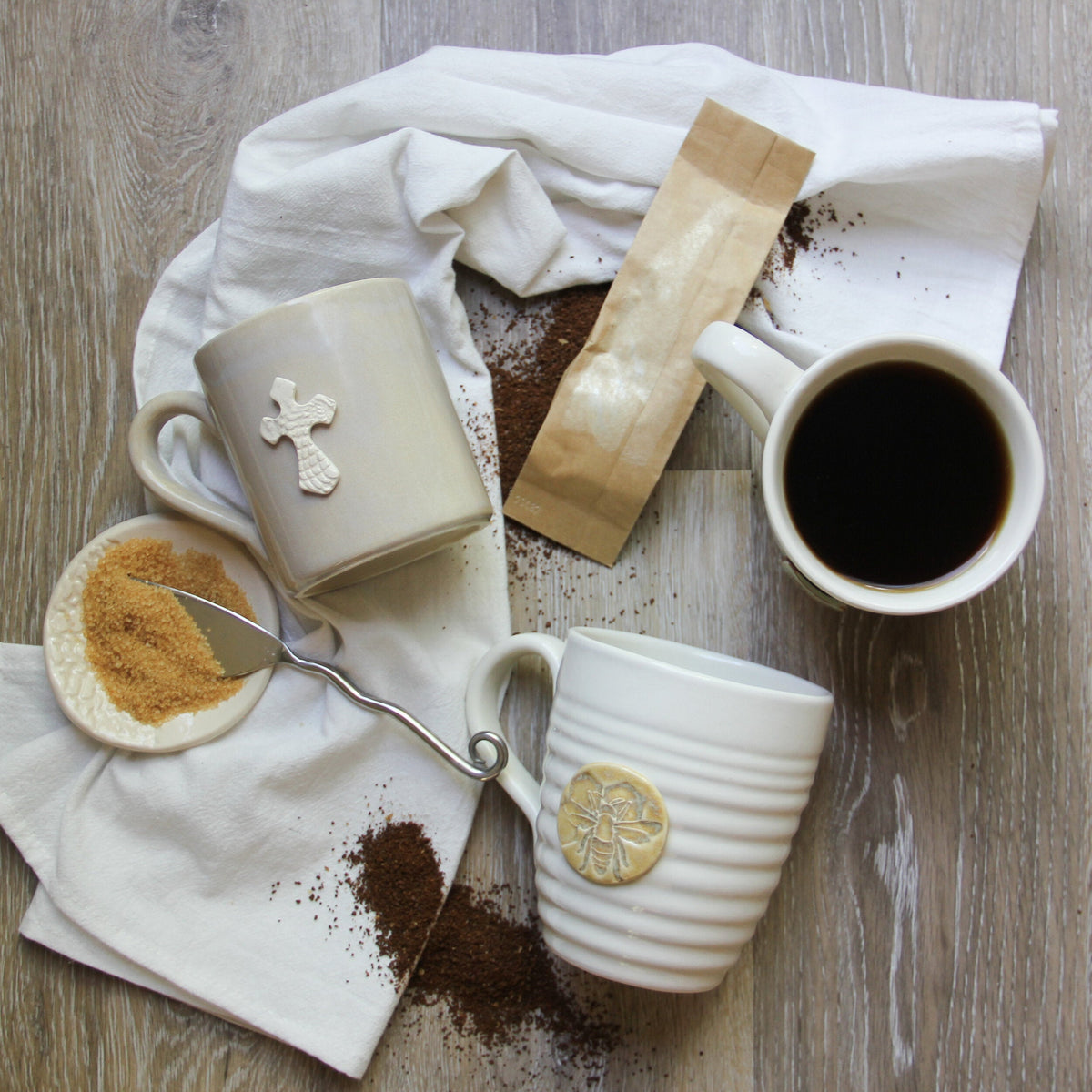 Cross Coffee Mug | Hand-Painted Ceramic Mug