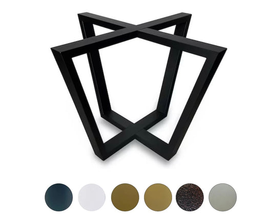 Simple Metal Table Base/Legs Matte Black (D)39" (H)28" (W)39"