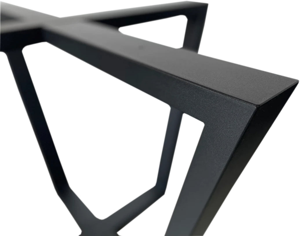 Simple Metal Table Base/Legs Matte Black (D)39" (H)28" (W)39"