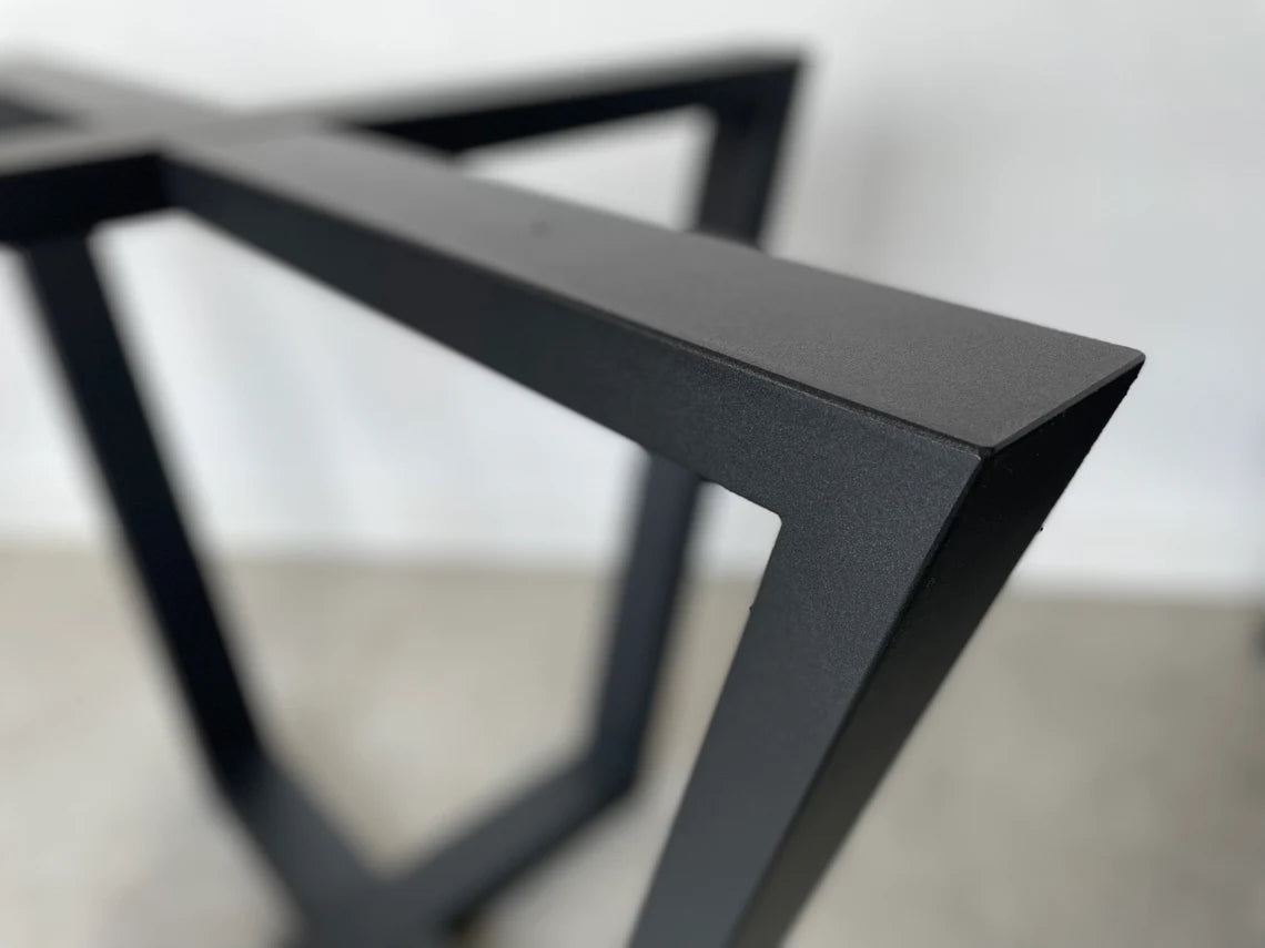 Simple Metal Table Base/Legs Matte Black (D)39" (H)28" (W)39"