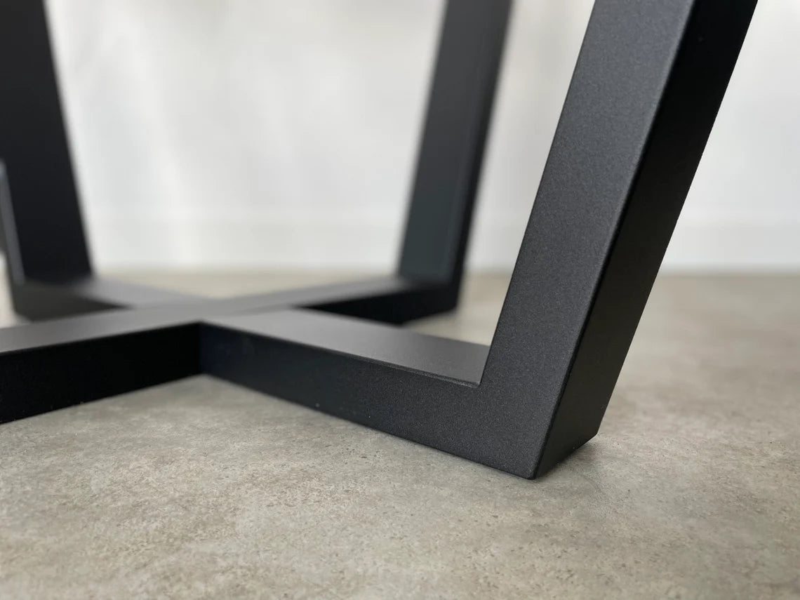 Simple Metal Table Base/Legs Matte Black (D)39" (H)28" (W)39"