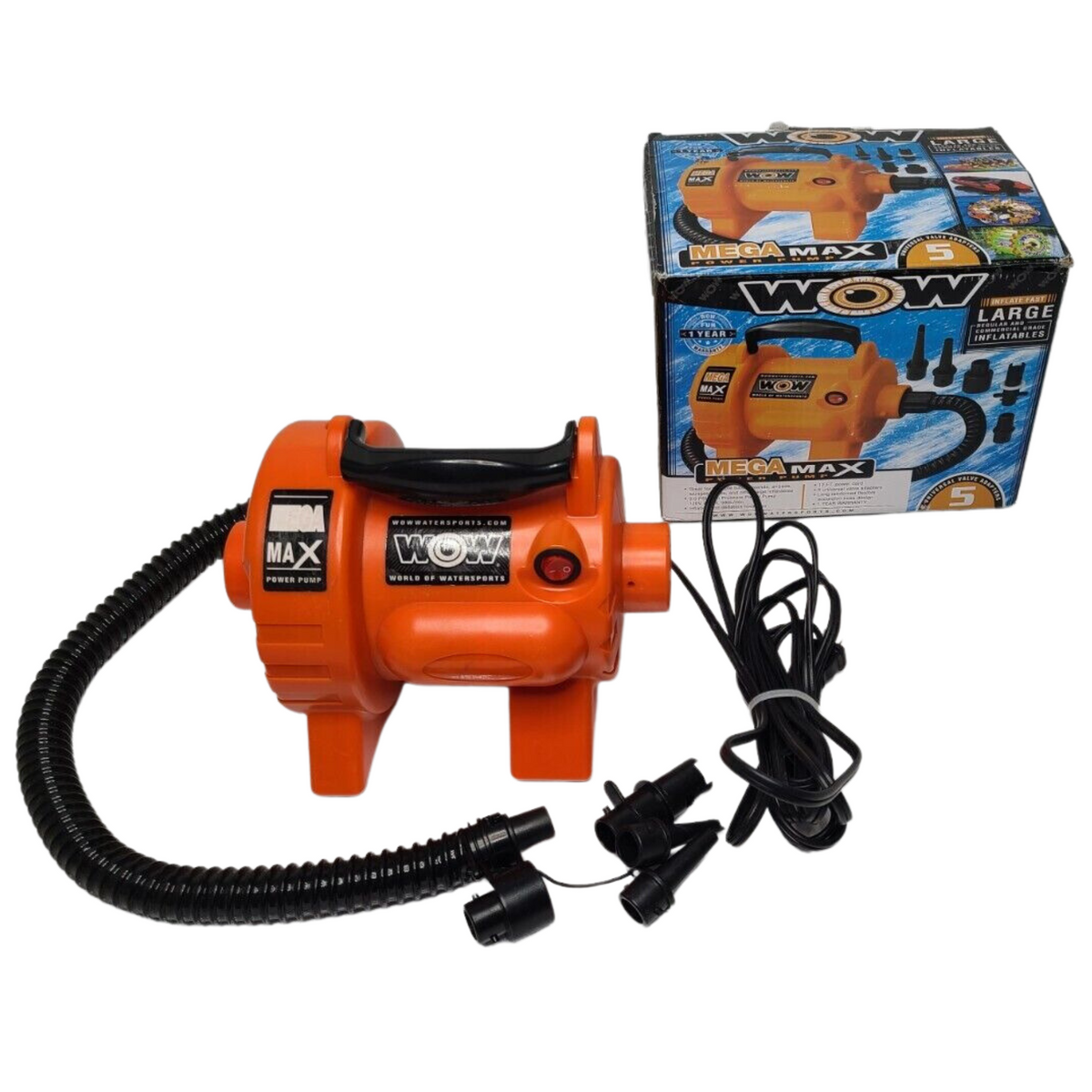 WOW Watersports Mega Max Pump 3.0 PSI Electric Inflator