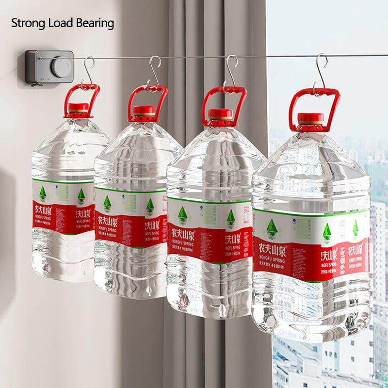 Invisible Retractable Clothesline – Wall-Mounted Retractable Rope