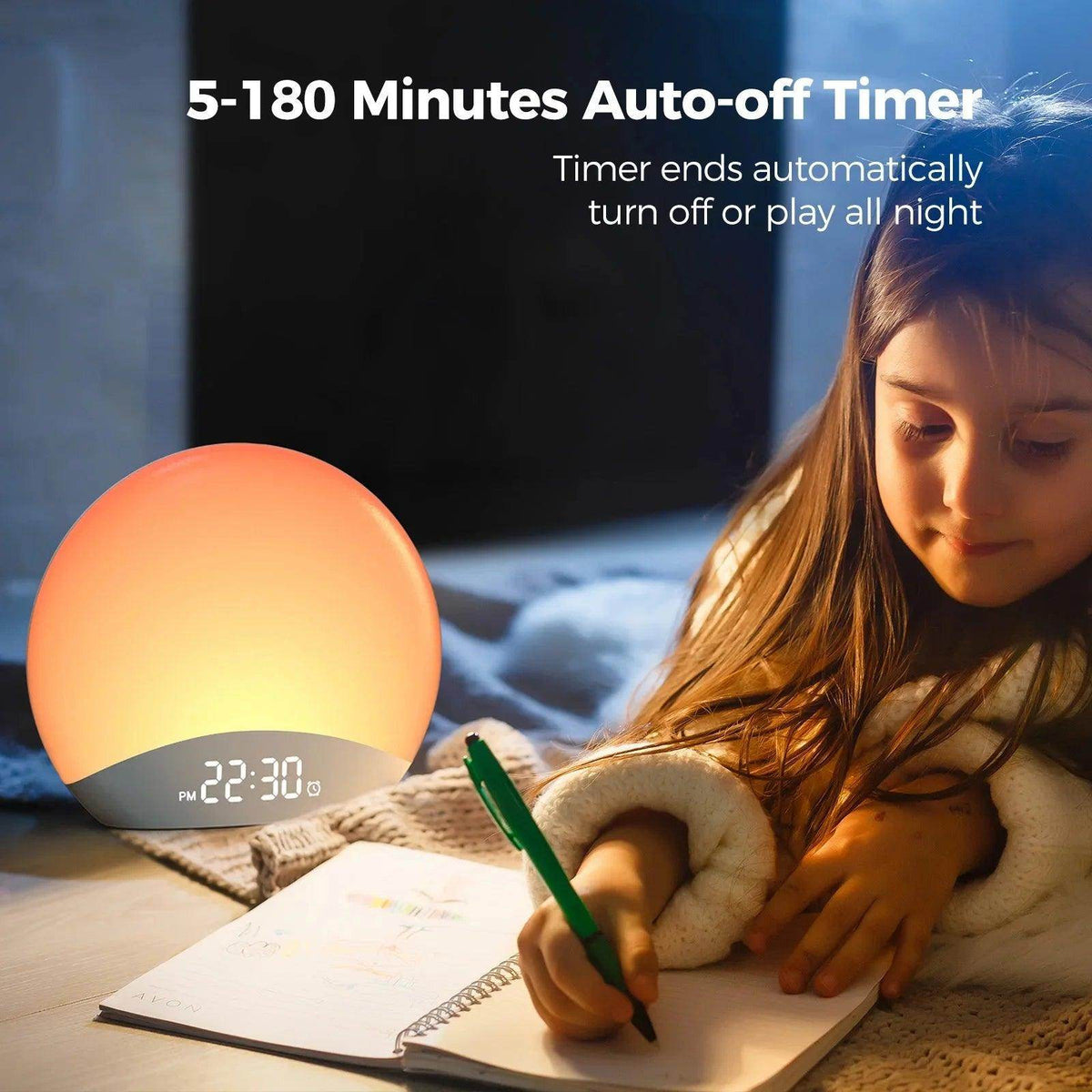 Sunrise Alarm Clock with Sunrise Simulation & FM Radio