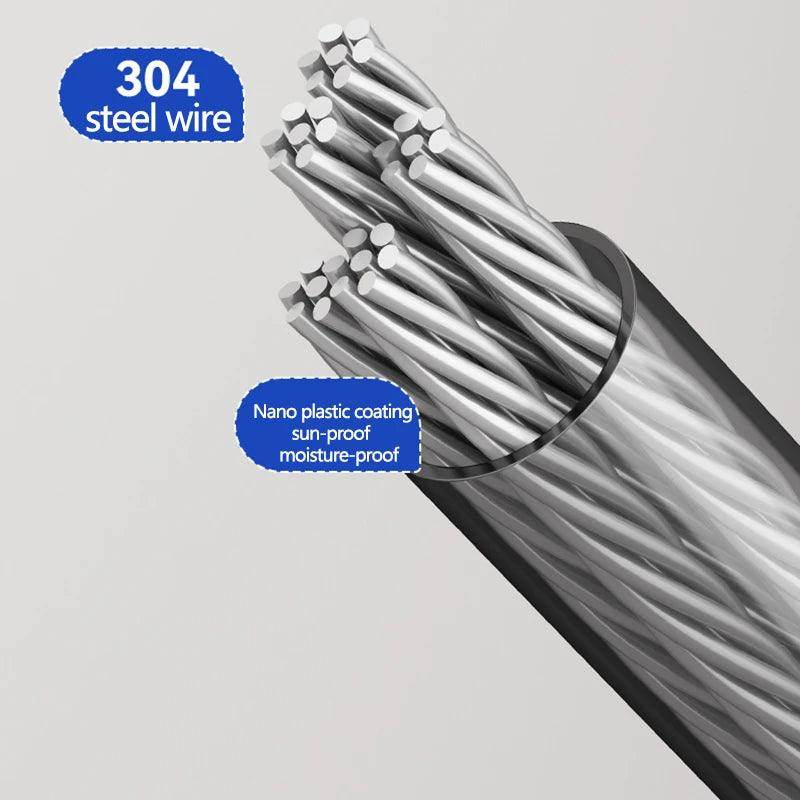 Invisible Retractable Clothesline – Wall-Mounted Retractable Rope