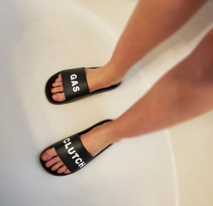 Clutch Gas Slides – Unisex PVC Slip-On Sandals