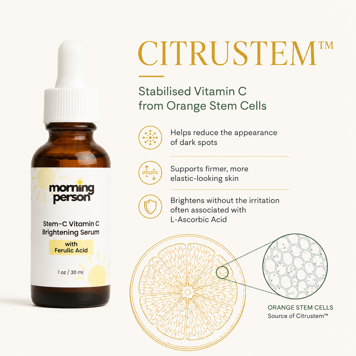 Stem-C Vitamin C Brightening Serum with Ferulic Acid