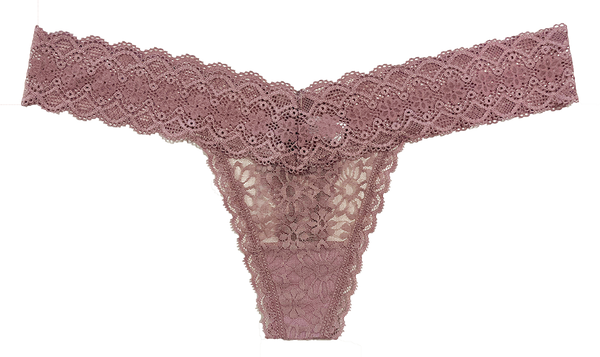 V-Front Lace Thong