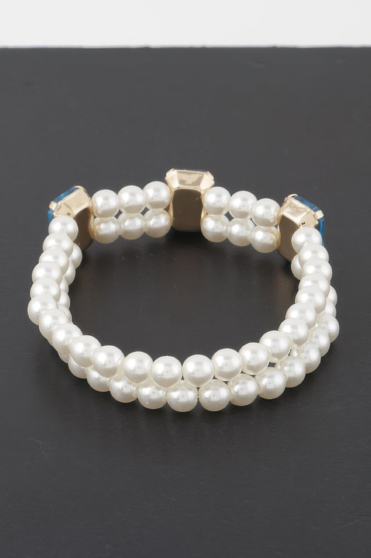 Double Beaded Rhinestone Bracelet