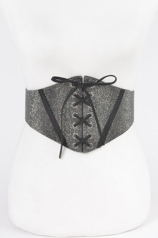 Rhinestone Corset Elastic Belt