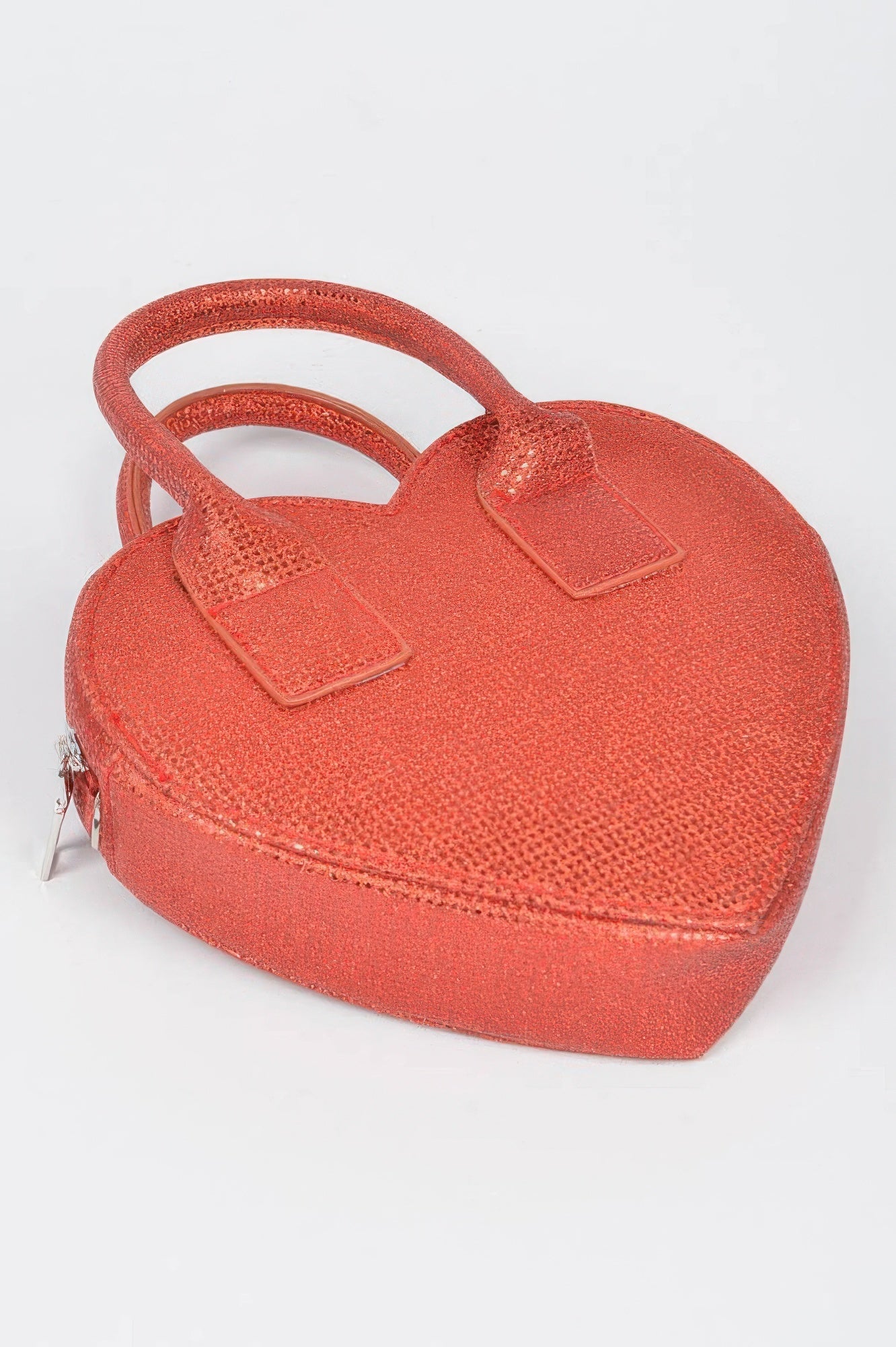 Metallic Heart Crossbody Bag