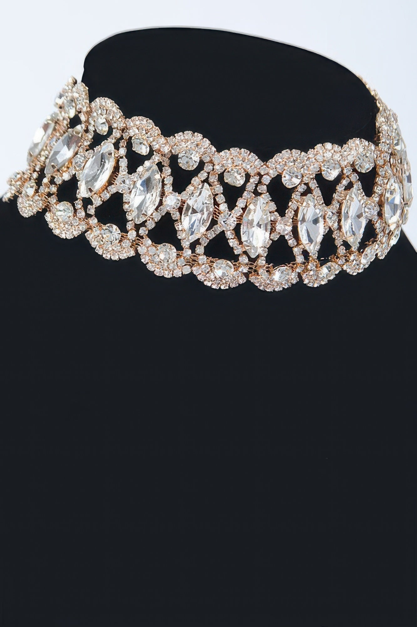 Rhinestone Collarbone Necklace