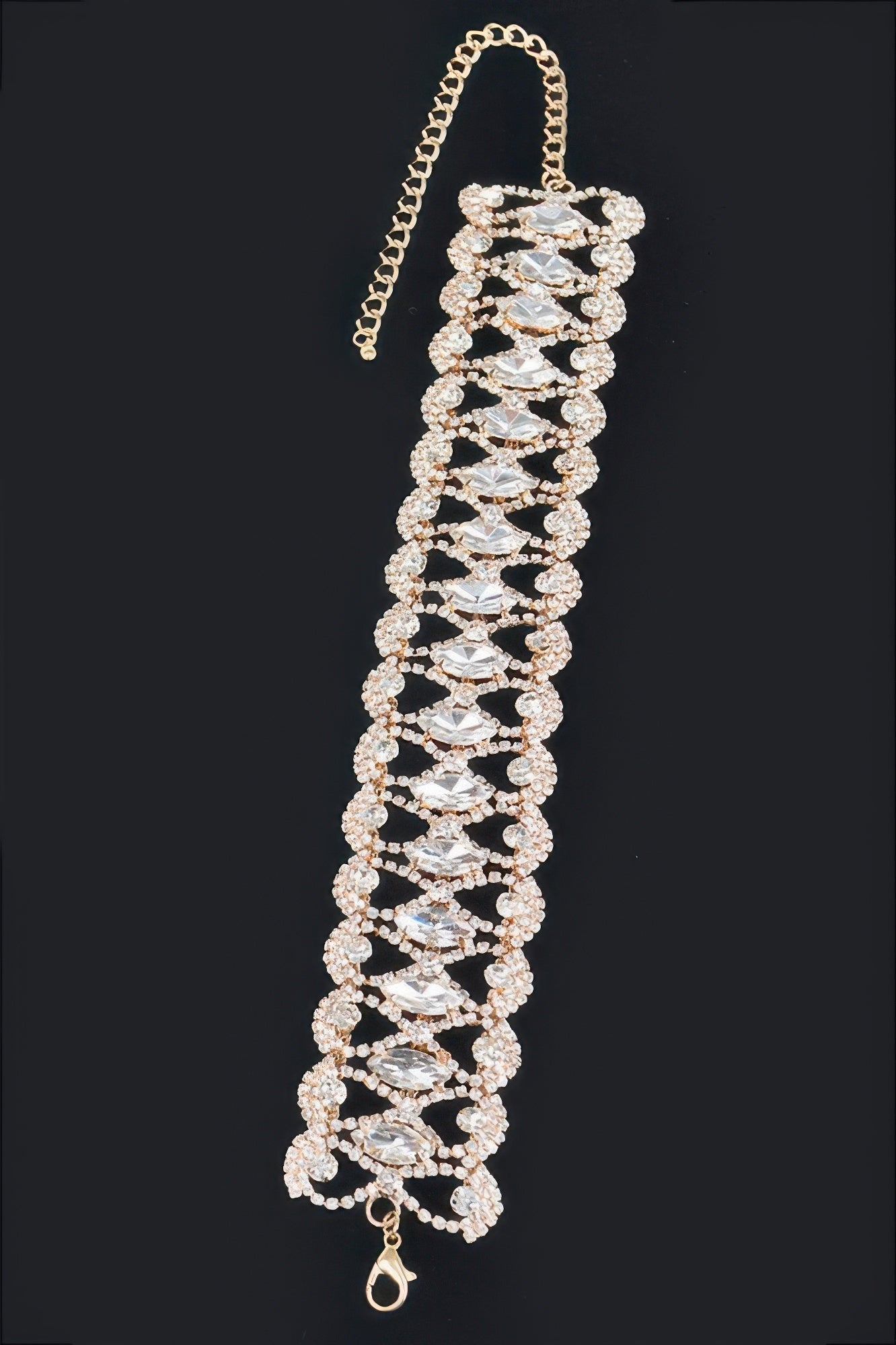 Rhinestone Collarbone Necklace