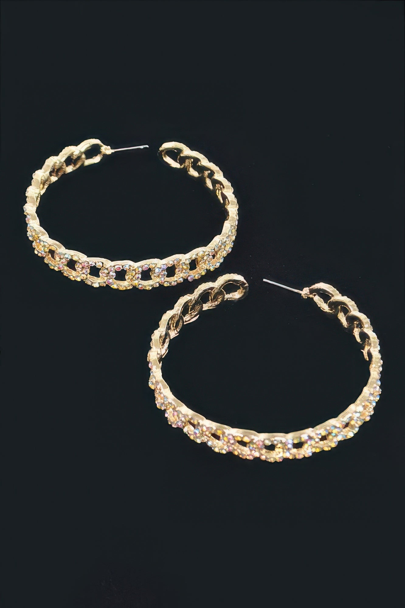 Rhinestone Hoop Earring