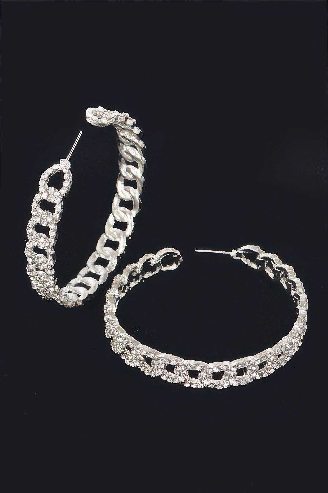 Rhinestone Hoop Earring
