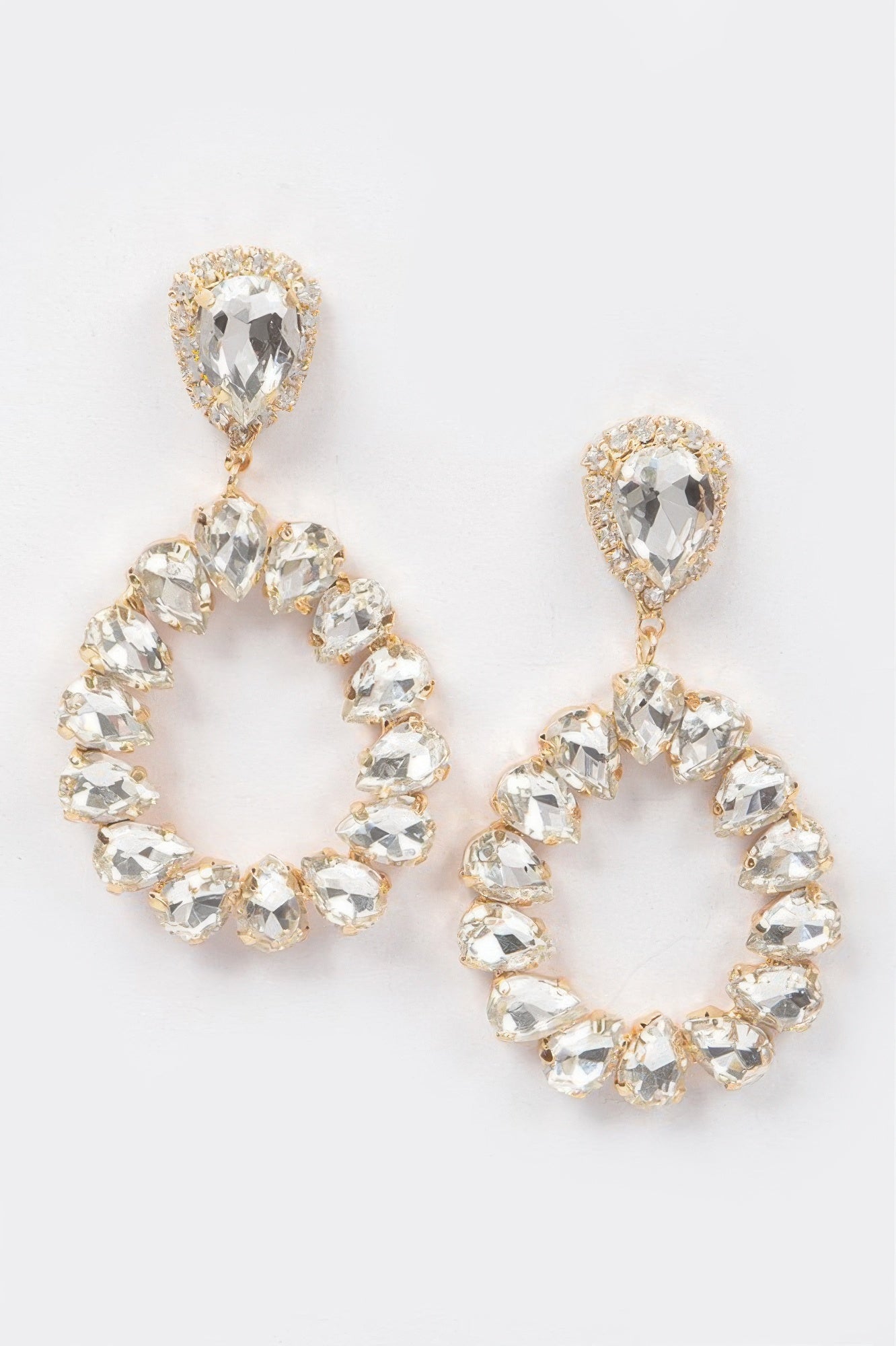 Tear Drop Stone Earrings