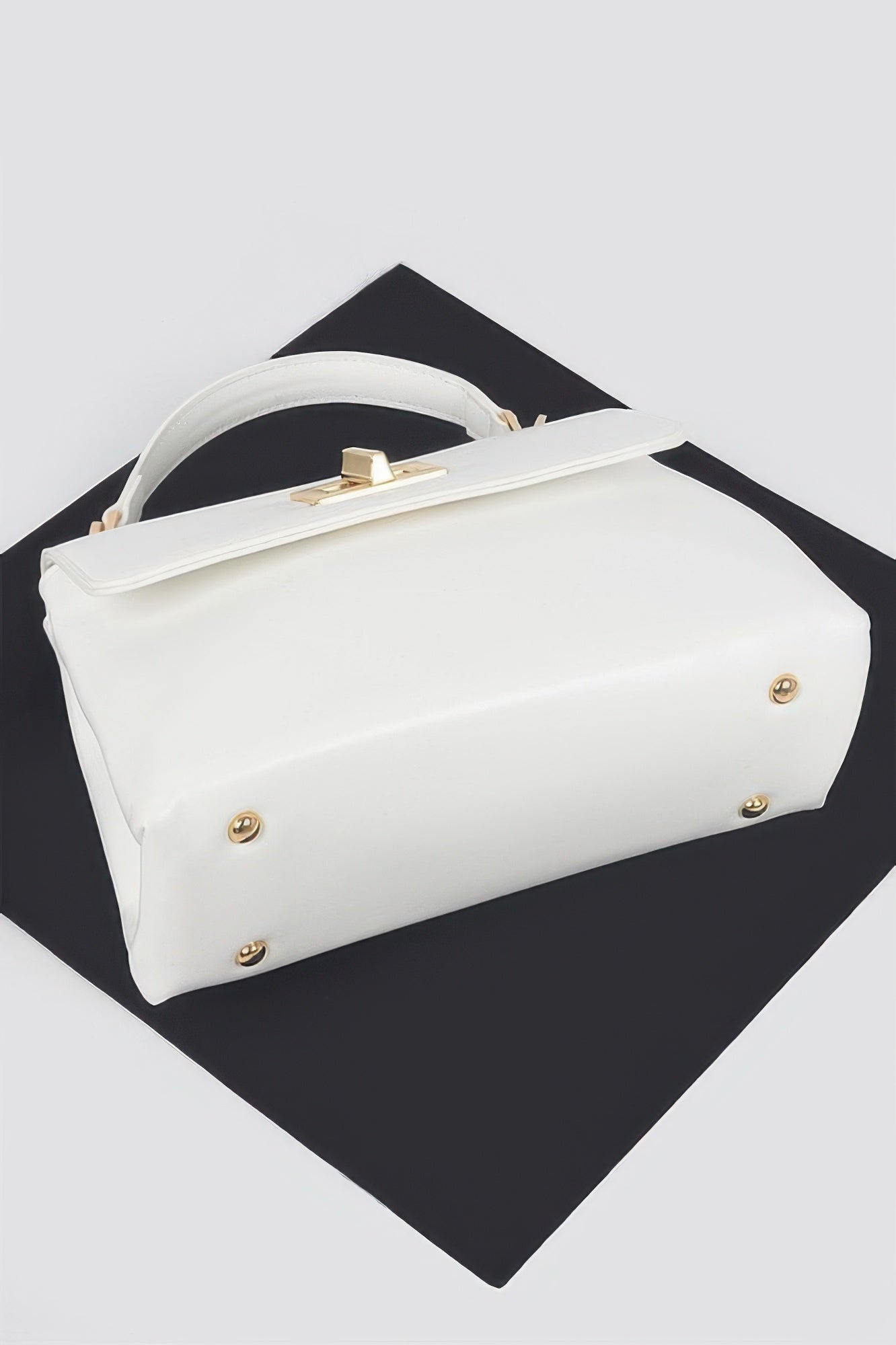 Faux Leather Flap Bag