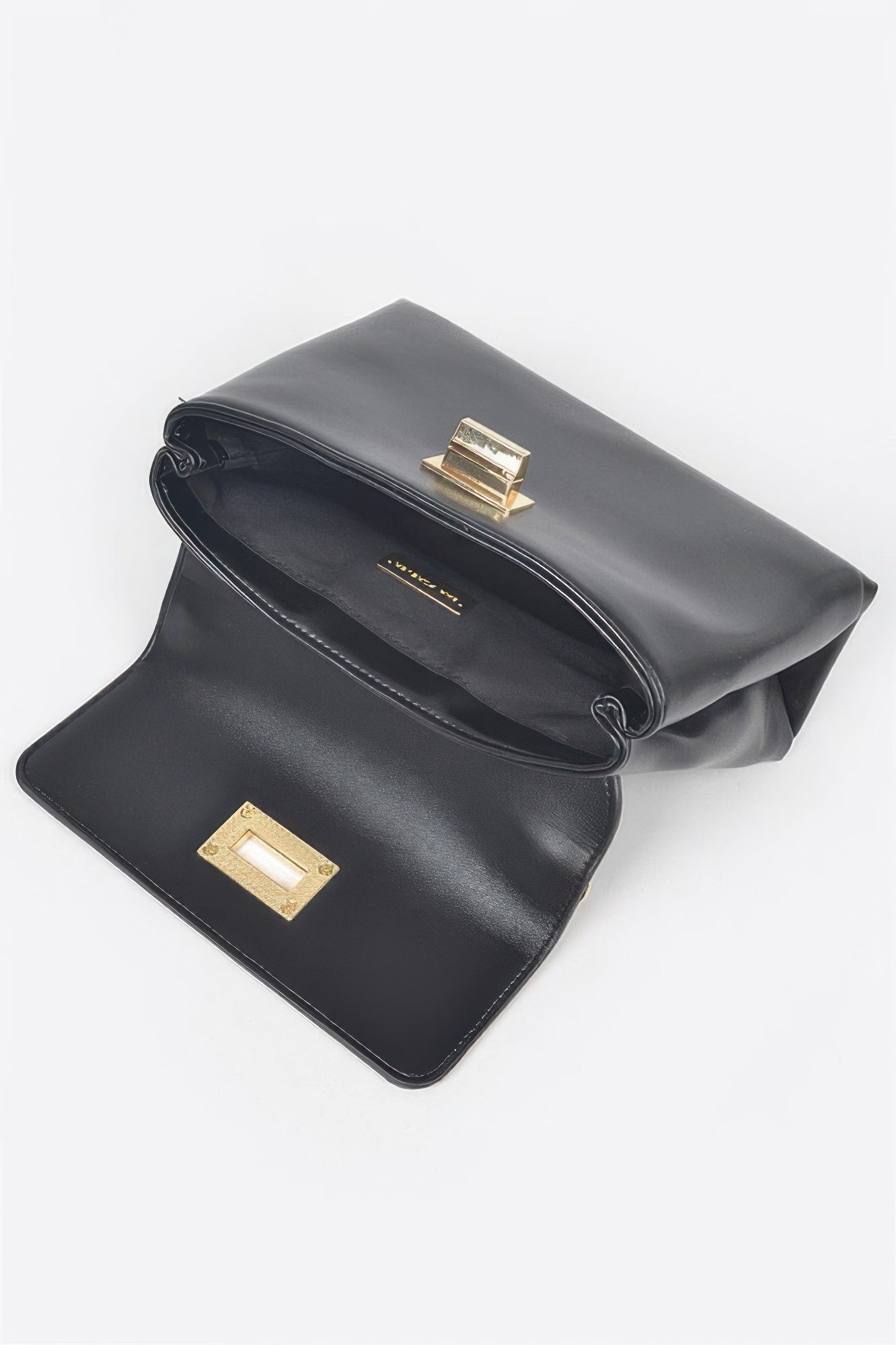 Faux Leather Flap Bag