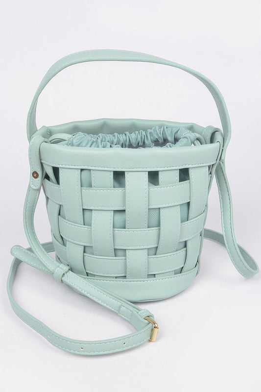 Leather Cross Body Strap Clutch