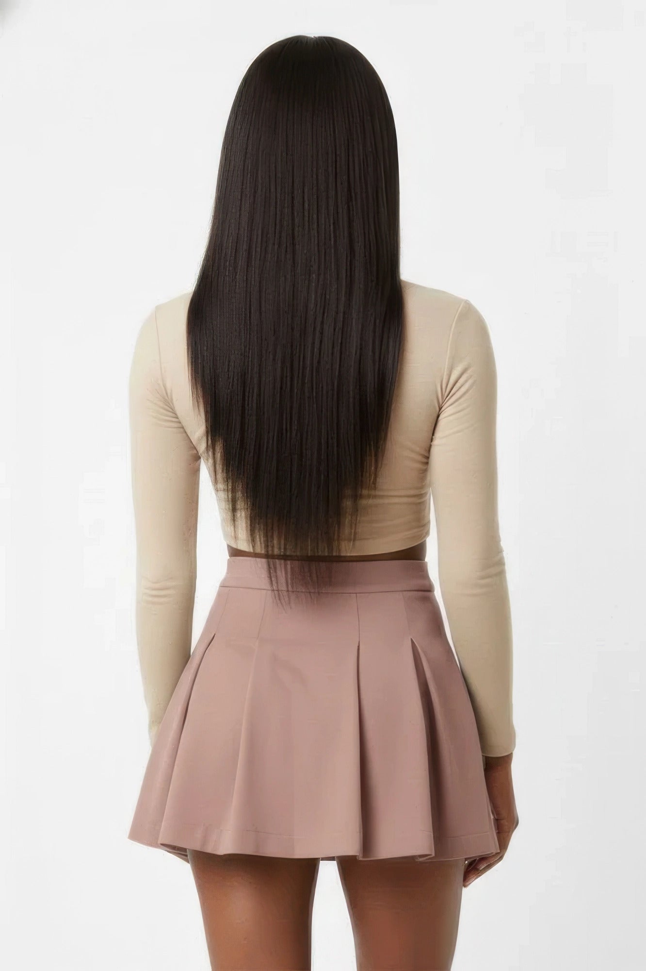Essential High-waist Pleated Mini Skirt
