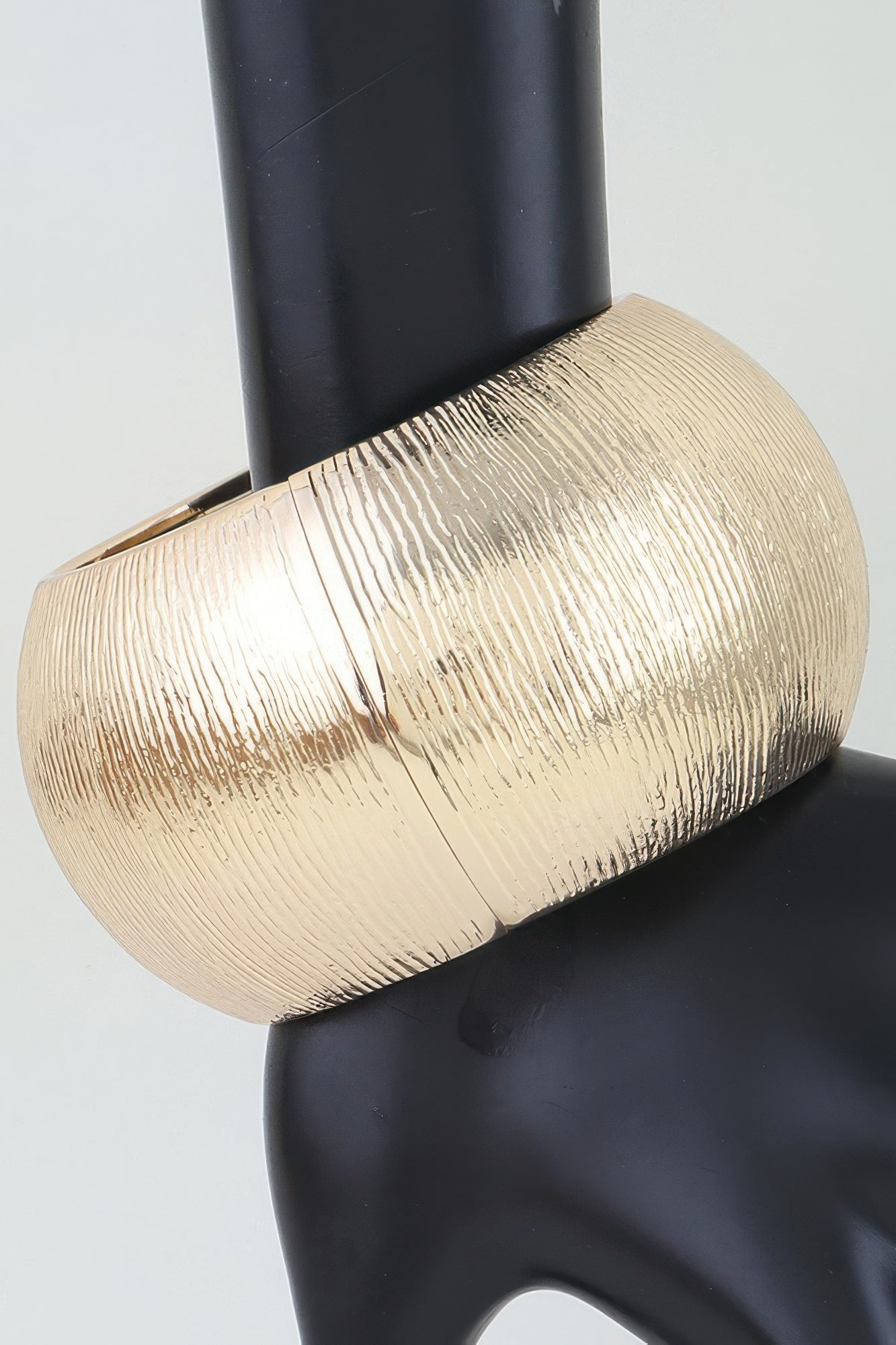 Polished Engraved Dome Cuff Bracelet